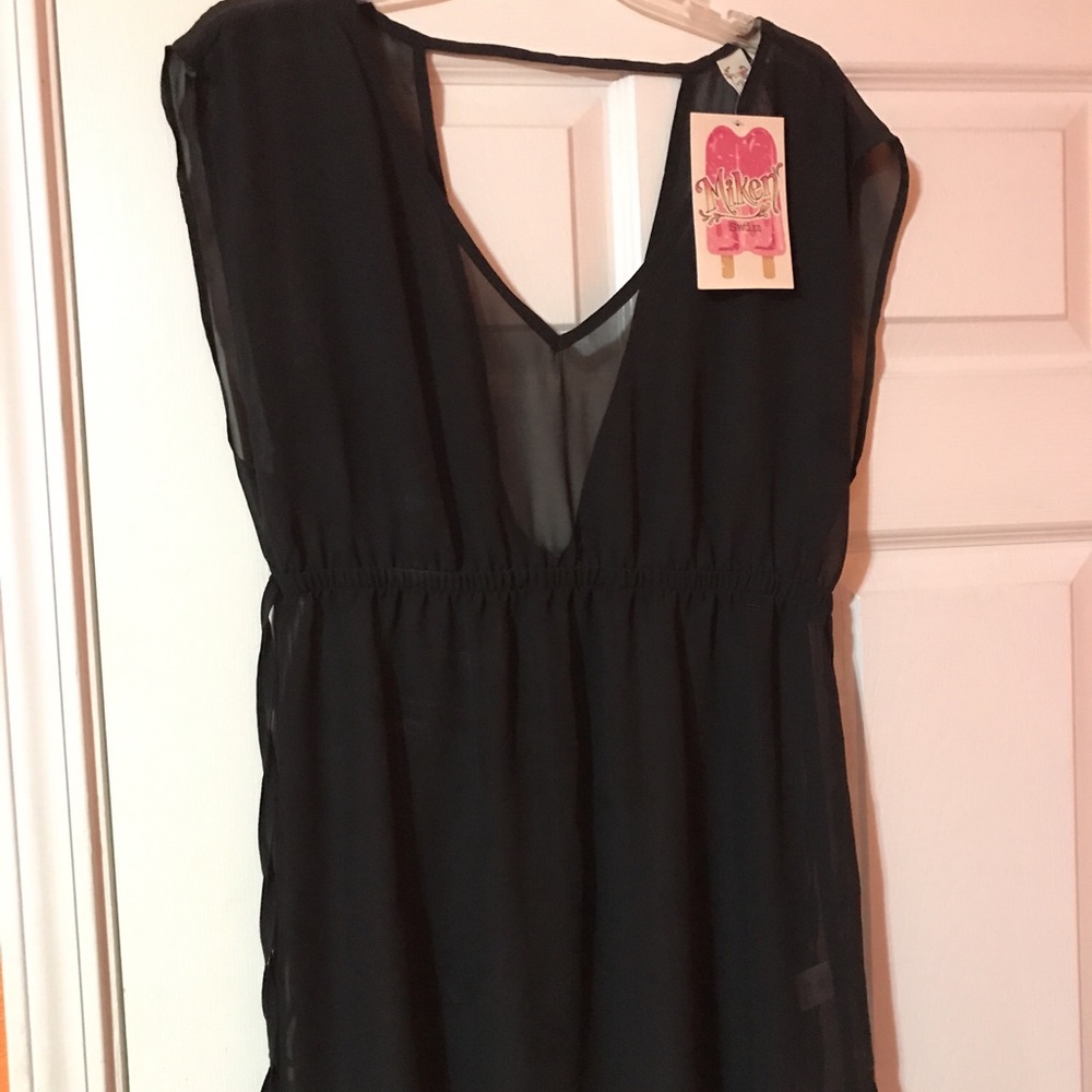 Swim Cover Up-Black